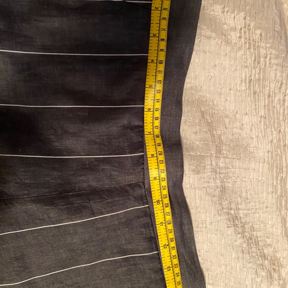 Piazza Sempione NWT Cotton Linen Pinstripe Pants, Size 46 US 10 - Picture 3 of 5